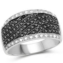 0.79 Carat Genuine Black Diamond .925 Sterling Silver Ring-4