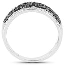 0.79 Carat Genuine Black Diamond .925 Sterling Silver Ring-5