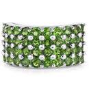 3.08 Carat Genuine Chrome Diopside .925 Sterling Silver Ring-6