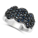 2.35 Carat Genuine Blue Sapphire .925 Sterling Silver Ring-6
