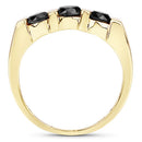 1.20 Carat Genuine Black Diamond .925 Sterling Silver Ring-5