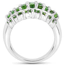 2.48 Carat Genuine Chrome Diopside .925 Sterling Silver Ring-6