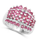 2.70 Carat Genuine Ruby .925 Sterling Silver Ring-5