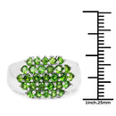1.93 Carat Genuine Chrome Diopside .925 Sterling Silver Ring-6