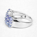 2.55 Carat Genuine Tanzanite .925 Sterling Silver Ring-10