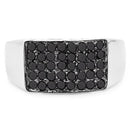 0.43 Carat Genuine Black Diamond .925 Sterling Silver Ring-6
