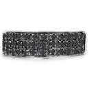 0.35 Carat Genuine Black Diamond .925 Sterling Silver Ring-6