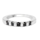 0.50 Carat Genuine Black Diamond .925 Sterling Silver Ring-8