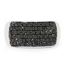 1.21 Carat Genuine Black Diamond .925 Sterling Silver Ring-8