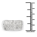 1.21 Carat Genuine White Diamond .925 Sterling Silver Ring-6