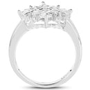 1.08 Carat Genuine White Sapphire .925 Sterling Silver Ring-5