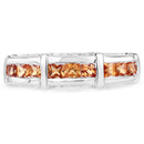 1.08 Carat Genuine Orange Sapphire .925 Sterling Silver Ring-6