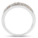 0.42 Carat Genuine White Diamond .925 Sterling Silver Ring-5