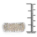 0.42 Carat Genuine White Diamond .925 Sterling Silver Ring-6