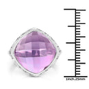 8.40 Carat Genuine Amethyst .925 Sterling Silver Ring-6