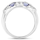 2.31 Carat Genuine Tanzanite .925 Sterling Silver Ring-5