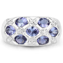 2.31 Carat Genuine Tanzanite .925 Sterling Silver Ring-6