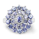 2.27 Carat Genuine Tanzanite .925 Sterling Silver Ring-8
