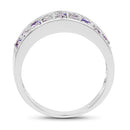 1.23 Carat Genuine Tanzanite .925 Sterling Silver Ring-5