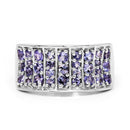 1.23 Carat Genuine Tanzanite .925 Sterling Silver Ring-6
