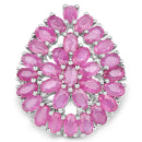 8.10 Carat Genuine Ruby .925 Sterling Silver Ring-8
