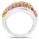 2.49 Carat Genuine Ruby .925 Sterling Silver Ring-5