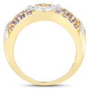 1.38 Carat Genuine Tanzanite .925 Sterling Silver Ring-5