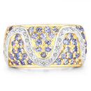 1.38 Carat Genuine Tanzanite .925 Sterling Silver Ring-6