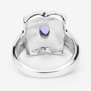 0.44 Carat Genuine Tanzanite .925 Sterling Silver Ring-11