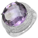 10.22 Carat Genuine Amethyst .925 Sterling Silver Ring-4