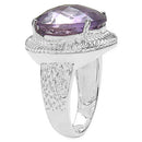 10.22 Carat Genuine Amethyst .925 Sterling Silver Ring-6