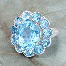 8.77 Carat Genuine Swiss Blue Topaz .925 Sterling Silver Ring-13