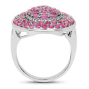 3.11 Carat Genuine Ruby .925 Sterling Silver Ring-5