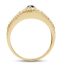 0.20 Carat Genuine Black Diamond .925 Sterling Silver Ring-5