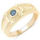 0.20 Carat Genuine Blue Diamond .925 Sterling Silver Ring-2