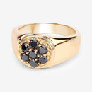 0.91 Carat Genuine Black Diamond .925 Sterling Silver Ring-8