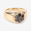 0.91 Carat Genuine Black Diamond .925 Sterling Silver Ring-9