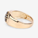0.91 Carat Genuine Black Diamond .925 Sterling Silver Ring-11