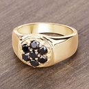 0.91 Carat Genuine Black Diamond .925 Sterling Silver Ring-13