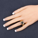 0.91 Carat Genuine Black Diamond .925 Sterling Silver Ring-14