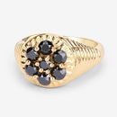 0.91 Carat Genuine Black Diamond .925 Sterling Silver Ring-8