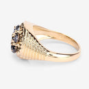 0.91 Carat Genuine Black Diamond .925 Sterling Silver Ring-11