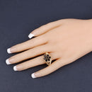 0.91 Carat Genuine Black Diamond .925 Sterling Silver Ring-14