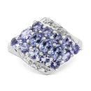 1.85 Carat Genuine Tanzanite .925 Sterling Silver Ring-8