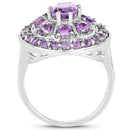 2.67 Carat Genuine Amethyst .925 Sterling Silver Ring-5