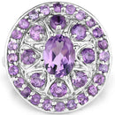 2.67 Carat Genuine Amethyst .925 Sterling Silver Ring-6