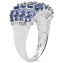 2.06 Carat Genuine Tanzanite .925 Sterling Silver Ring-4