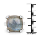 16.95 Carat Genuine Labradorite .925 Sterling Silver Ring-6