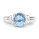 2.10 Carat Genuine Swiss Blue Topaz .925 Sterling Silver Ring-6