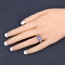1.63 Carat Genuine Tanzanite .925 Sterling Silver Ring-14